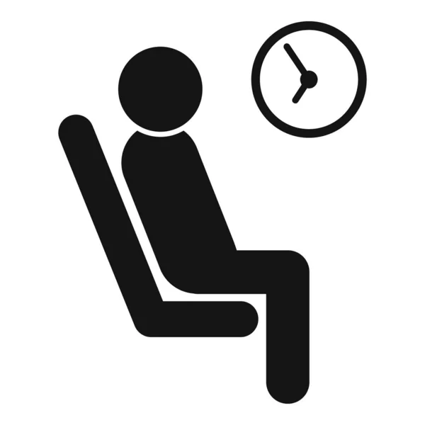 stock vector Service people icon simple vector. Waiting area. Seat room