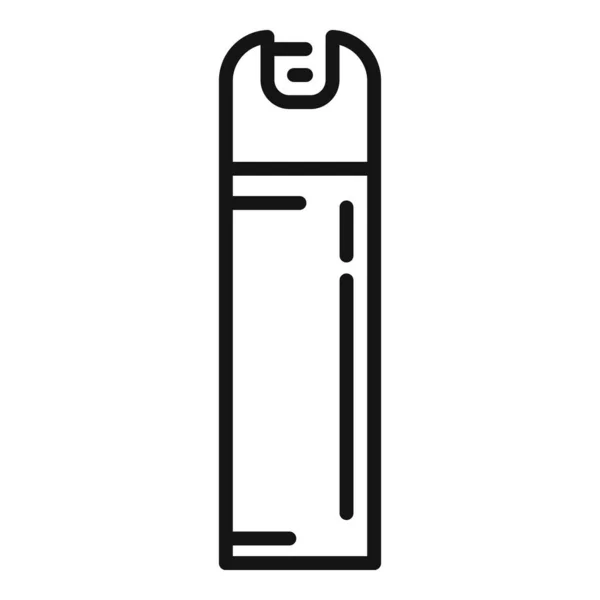 喷雾图标轮廓矢量 新鲜的瓶子化妆品喷雾器 — 图库矢量图片
