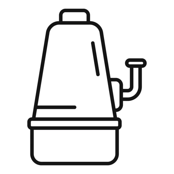 水泵图标矢量轮廓 清洗泵 过滤维修 — 图库矢量图片