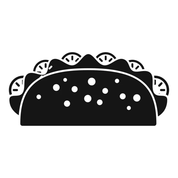 Значок Тако Простой Вектор Мексиканская Еда Мексика — стоковый вектор