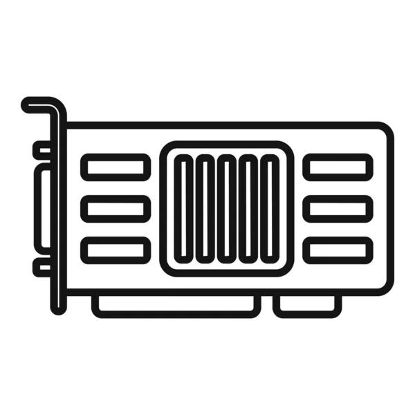 Chip Gpu 아이콘 그래픽 Cpu Fan — 스톡 벡터