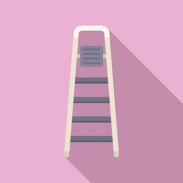 楼梯梯形图标平面矢量 木结构 便携式工具 — 图库矢量图片