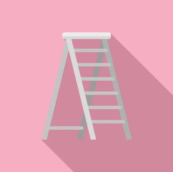 家用梯子图标平面矢量 步进施工 楼梯金属 — 图库矢量图片