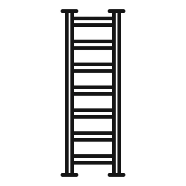 Instrumento Ícone Escada Contorno Vetor Passo Construção Ferramenta Trabalhador —  Vetores de Stock