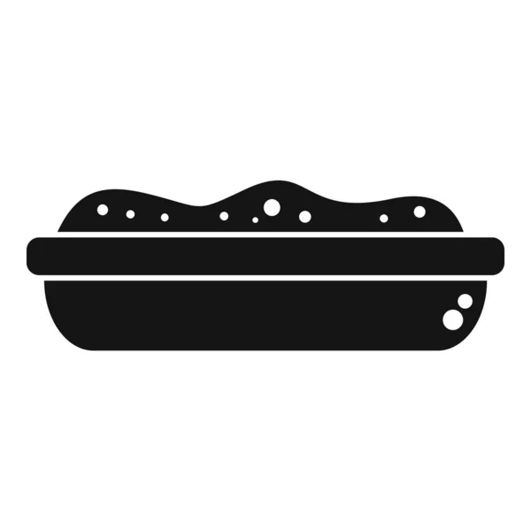 マッシュポテトアイコンシンプルなベクトル ポテトフード 皿バター — ストックベクタ