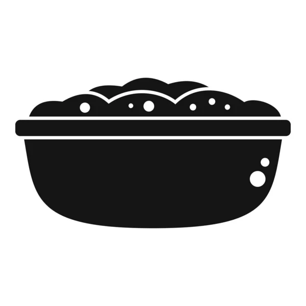 Піктограма Картоплі Простий Вектор Маш Їжу Масло Посуду — стоковий вектор