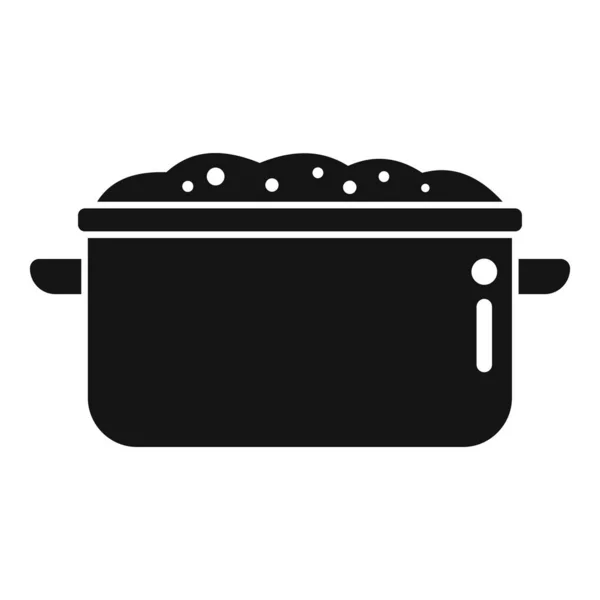 Змішайте Значок Картопляної Тарілки Простим Вектором Варена Їжа Дієтичне Харчування — стоковий вектор