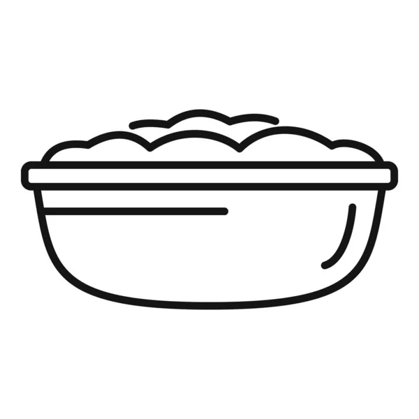 Εικονίδιο Πατάτας Διάνυσμα Περίγραμμα Τροφή Για Πολτό Βούτυρο Πίτας — Διανυσματικό Αρχείο