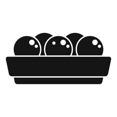 Falafel ikonu olayı basit bir vektör. Arapça yemek pişirmek. Müslüman topu