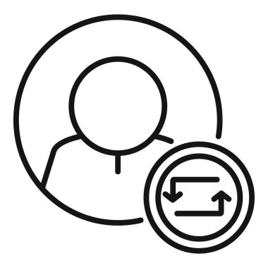 Avatar simge taslak vektörünü yeniden yükler. Rapor çizelgesi Modern işaret