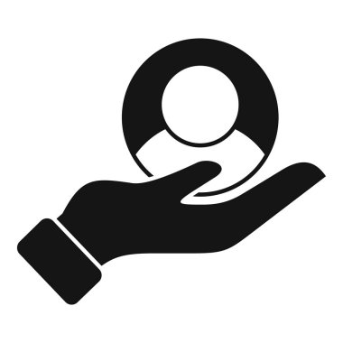 Hedef simgeyi basit bir vektör olarak tut. Seyirci. Avcı başı