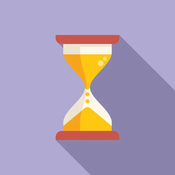 Hourglass Icon Flat Vector 계획표 — 스톡 벡터