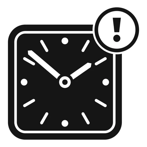 Reloj Pared Icono Hora Vector Simple Trabajo Oficina Trabajador Individual — Archivo Imágenes Vectoriales