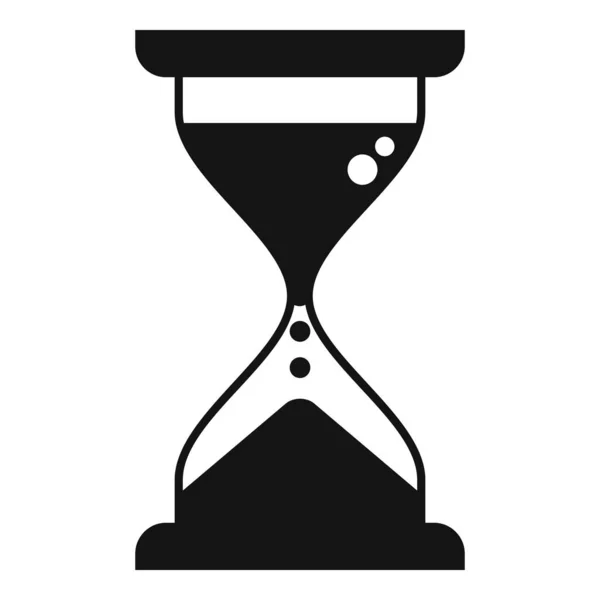 小时玻璃图标简单的矢量 工作时间 家庭时间表 — 图库矢量图片