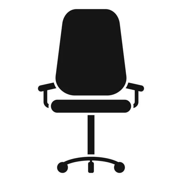Arbeitsstuhl Symbol Einfacher Vektor Bürozeit Einzelarbeiter — Stockvektor