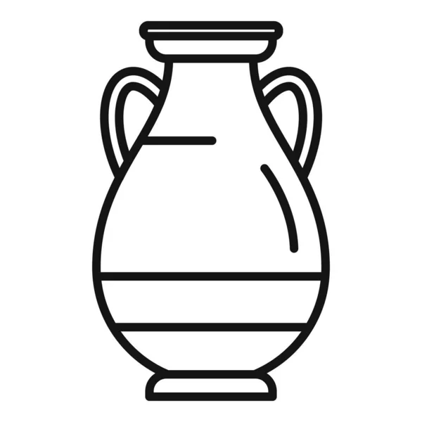 Vektor Osnovy Obrazce Amfory Starověká Váza Jar Pot — Stockový vektor