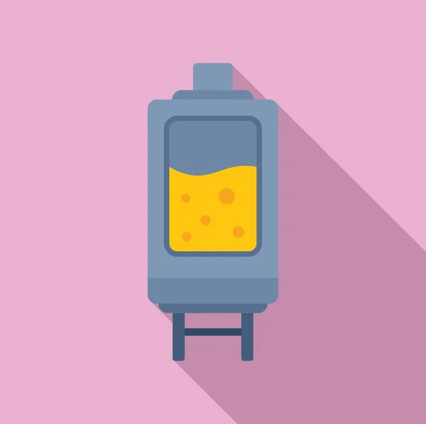 チーズ生産ポットアイコンフラットベクトル ミルク食品 良い製品 — ストックベクタ