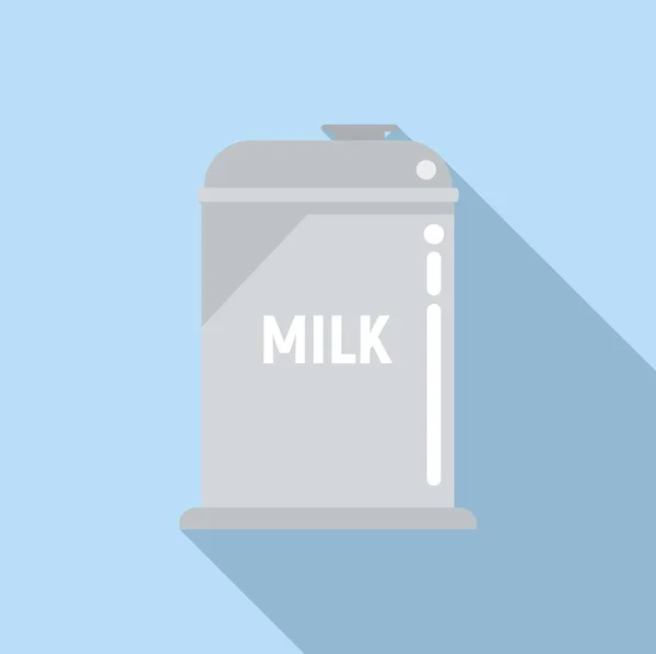 Milchkannen Symbol Flacher Vektor Käseproduktion Milchverarbeitung — Stockvektor