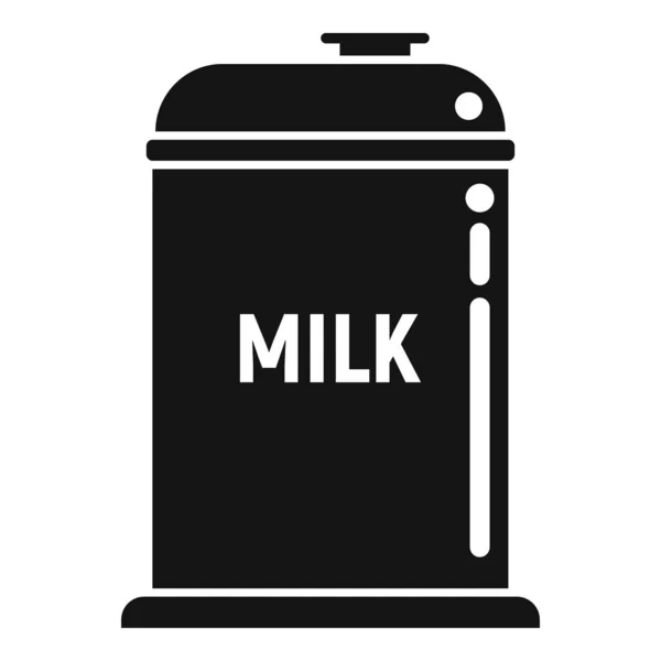 Иконка Молоком Простой Вектор Сыроделие Молочный Процесс — стоковый вектор