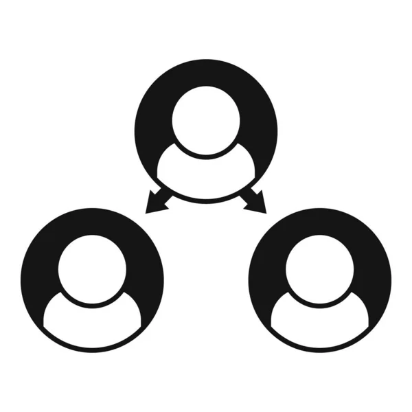 Icône Service Flèche Vecteur Simple Client Seo Groupe Annonces — Image vectorielle