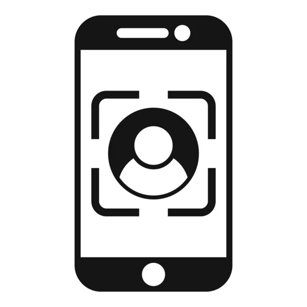 Smartphone Publikum Symbol Einfachen Vektor Zielgruppe Digital Kundenjäger — Stockvektor