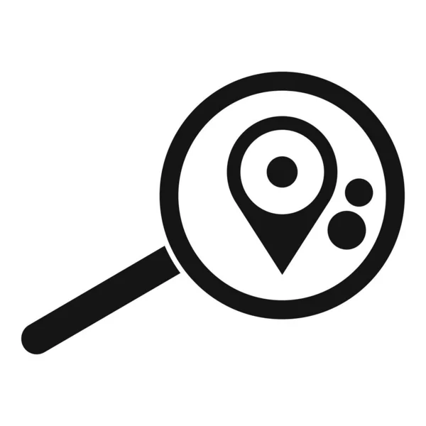 Ícone Localização Foco Vetor Simples Cliente Digital Líder Hunter —  Vetores de Stock