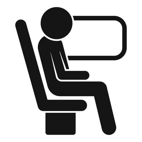 Speed Zug Passagier Symbol Einfacher Vektor Metro Leute Fahrschein — Stockvektor