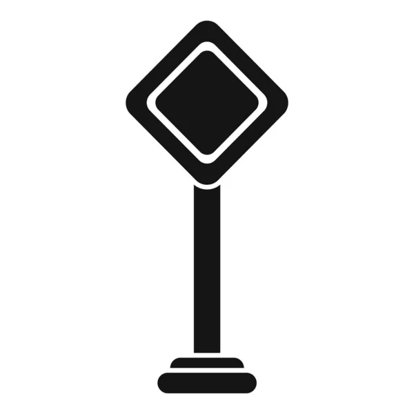 Sign Road Icon Simple Vector City Platform Train Metro — Stock Vector