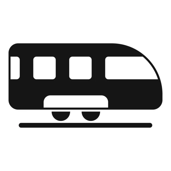 Speed Train Icon Simple Vector City Platform Metro Station — Stock Vector