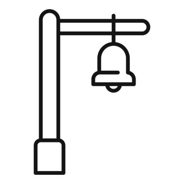 Tren istasyonu ikon ana hatları vektörü. Halkın şehri. Seyahat bileti.