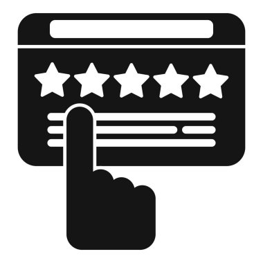 Yıldız simgeden hoşlanmaz basit vektör. Sosyal geri bildirim. Negatif kişi