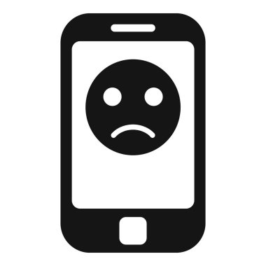 Akıllı telefon simge basit vektöründen hoşlanmaz. Sosyal medya. Kişinin Facebook 'u