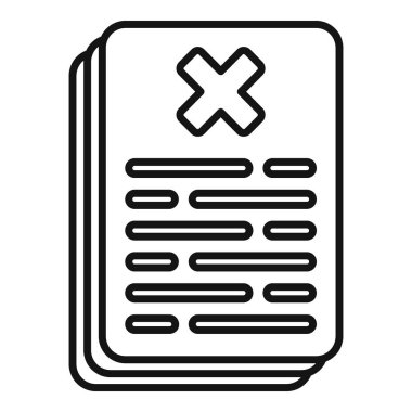 Simge dış hat vektörünü negatif sevmeme. Sosyal medya. Facebook kişisi