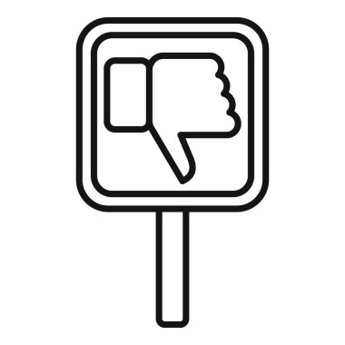 Masa simgesi ana hatlı vektörden hoşlanmaz. Sosyal geri bildirim. Negatif kişi