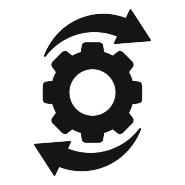 Teçhizat simgesini basit bir vektörle yeniden tasarla. İnternet üzerinden. Sayfa oluşturma