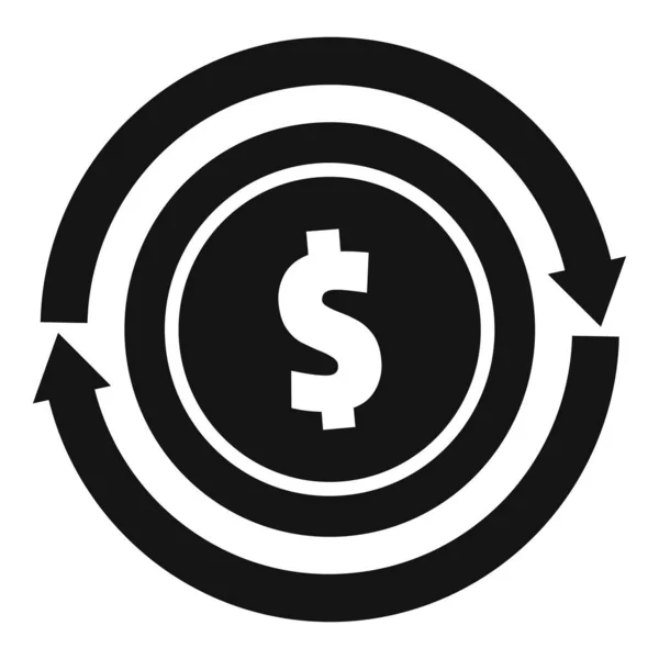 Значок Доларової Монети Простий Вектор Надішліть Гроші Оплата Готівкою — стоковий вектор