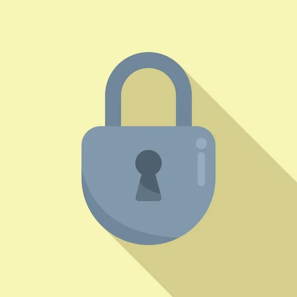 Privacidad Icono Armario Vector Plano Protección Informática Candado Seguridad — Archivo Imágenes Vectoriales