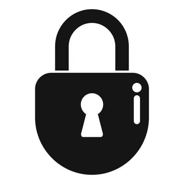Значок Хранилища Конфиденциальности Простой Вектор Защита Компьютера Навесной Замок Безопасности — стоковый вектор