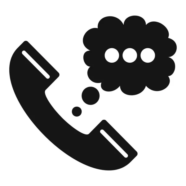 Telefon Ikonu Basit Vektörü Müşteriyle Bağlantı Kur Posta Ağı — Stok Vektör