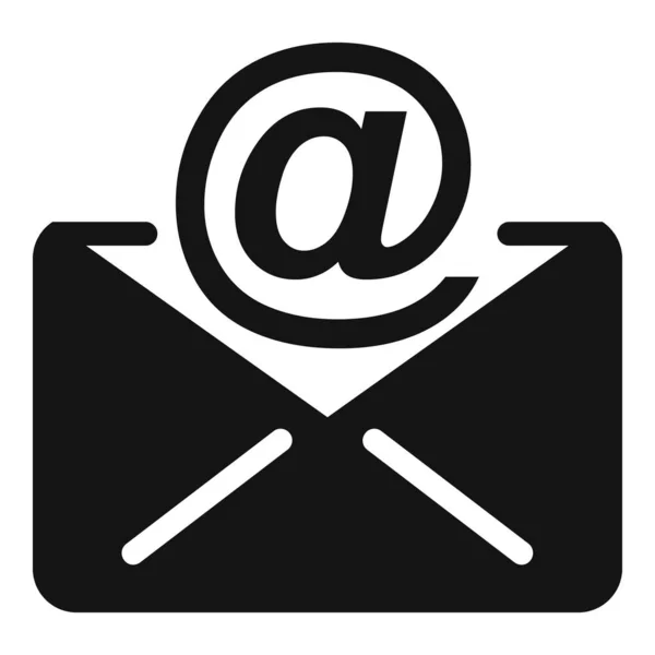 Enviar Ícone Email Vetor Simples Chamada Contacto Informações Por Email — Vetor de Stock