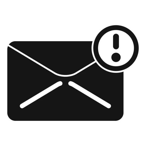 Mail Alert Icon Simple Vector Call Contact Email Info — Stock Vector