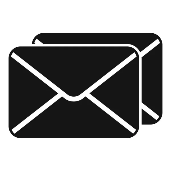 Icône Service Courrier Vecteur Simple Internet Ligne Page Email — Image vectorielle