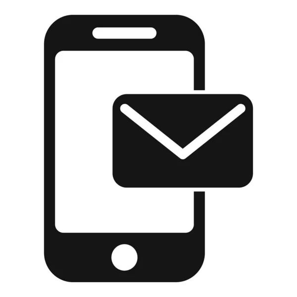 Icône Message Courrier Vecteur Simple Internet Ligne Page Email — Image vectorielle