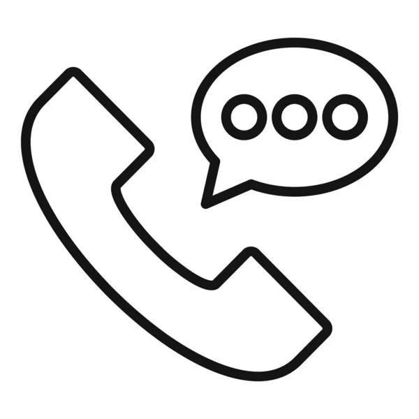 Κλήση Διάνυσμα Περίγραμμα Εικονιδίου Σελίδα Πελάτη Υπηρεσία Πληροφοριών — Διανυσματικό Αρχείο