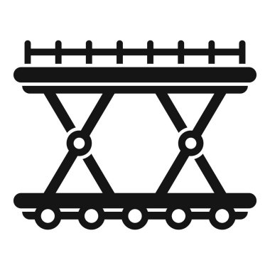 Simge basit vektörünü destekle. Havaalanı. Kargo desteği