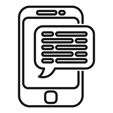 Akıllı telefon zaman yönetimi ikonu ana hatları vektörü. İş saati. Çalışma denetimi