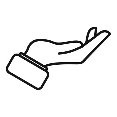 Tabanca simgesi ana hat vektörü. Parmağını tut. El hareketi