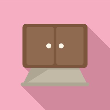 Mutfak kaputu düz vektörü. İç dizayn. Oda mobilyası