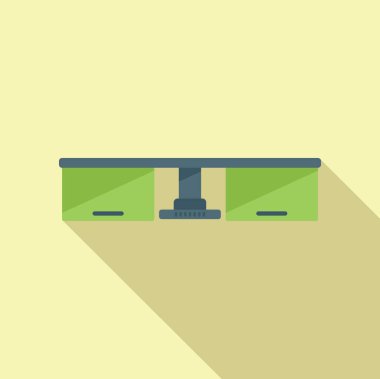 Mutfak mobilyası ikonu düz vektör. Modern ev. Soba duvarı