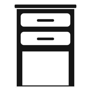 Sanat mobilyası simgesi basit bir vektör. Mutfak mobilyası. Modern biçim